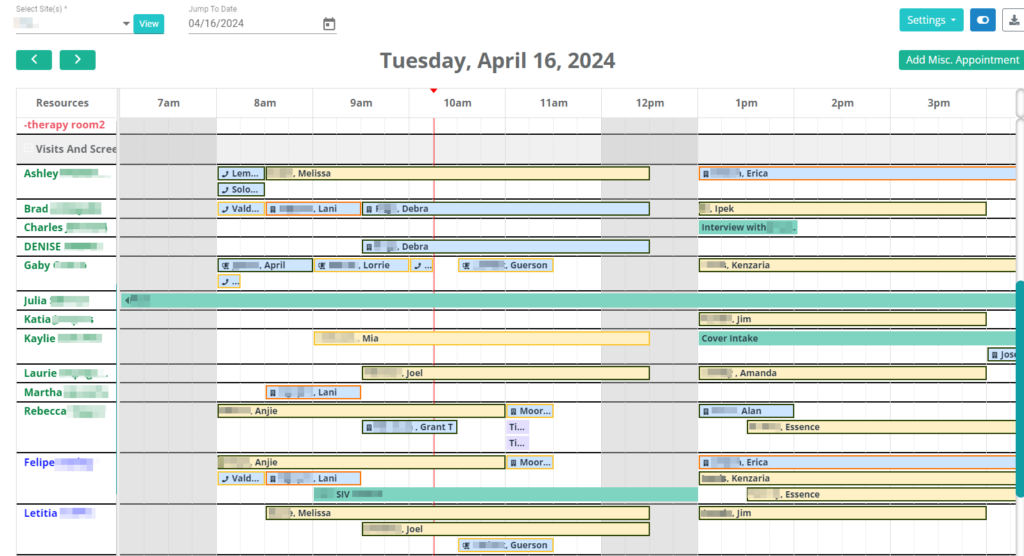 Scheduling in SiteCentric CTMS